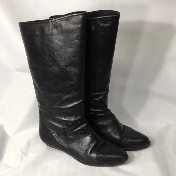 Etienne Aigner Women’s Black Knee-High Boots Size 7.5 GREAT Condition - Picture 4 of 9